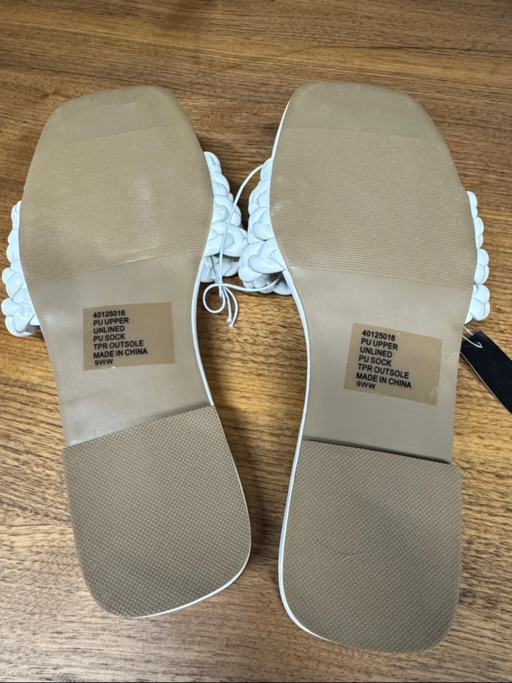 NWT Torrid White Braided Multi-Strap Slide Sandals - Picture 3 of 7